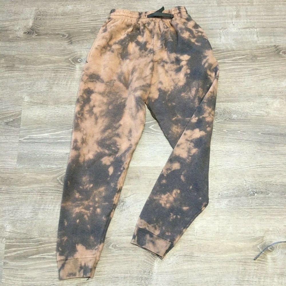 Custom Bleach Dyed Jogger Loungewear Sweatpants - Picture 1 of 10
